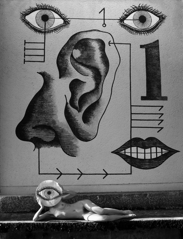 Untitled (Nude, Part of Surreal Backdrop)