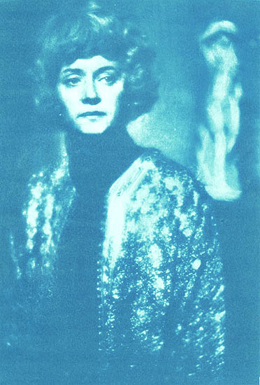 Blue Woman and Statue